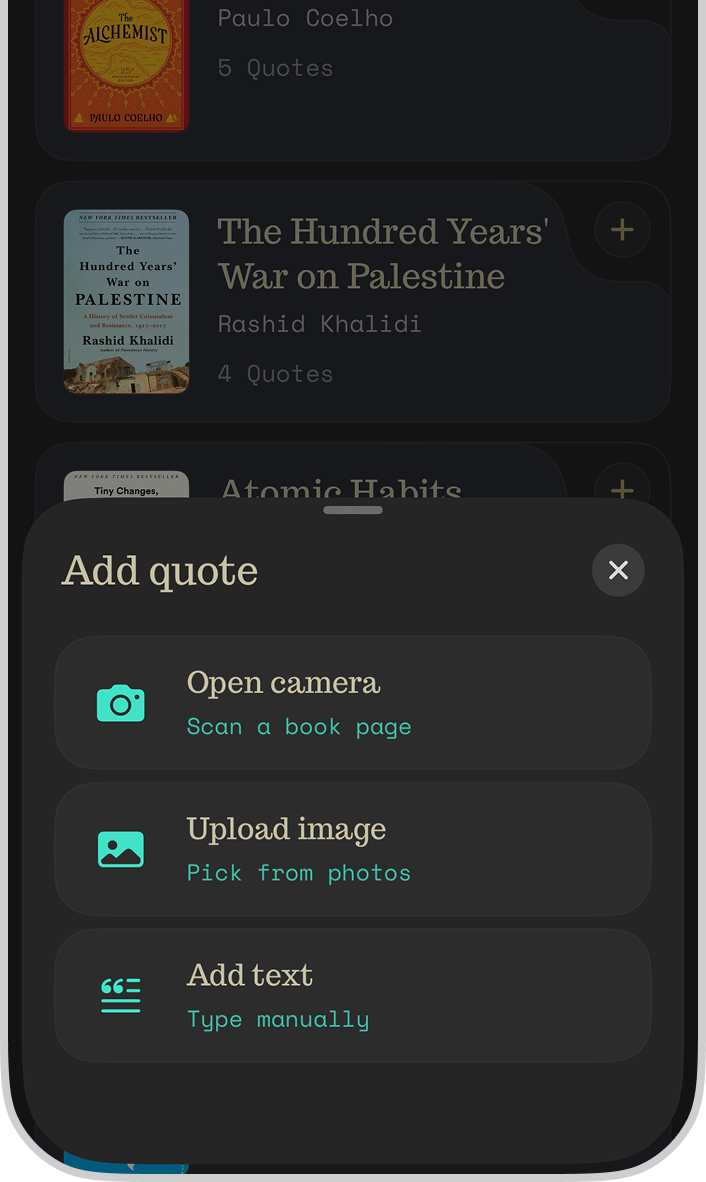 Capture feature preview showing text recognition
